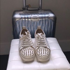 Christian Louboutin white sneakers kicks